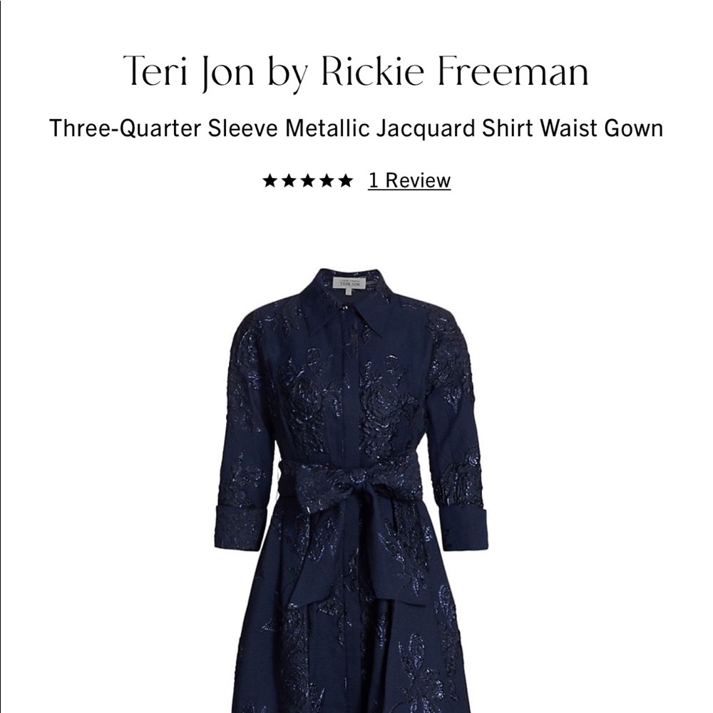 TERI JON by Rickie Freeman - Navy Blue - worn once